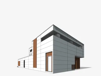 Arce Modern Residential Villa Revit Model 3D model