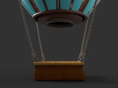 Hot Air Balloon 3D model 26