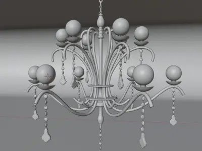 Chandelier Abyaneh 1 Free 3D model
