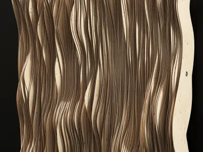 Parametric Plywood panel decor 3D model