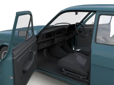 Escort Mk2 Station Wagon 1974 3D model