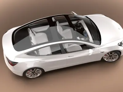 2018 Tesla Model 3 3D model