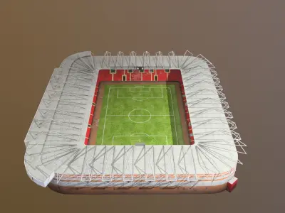 Stadium of st Mary Low-poly 3D model