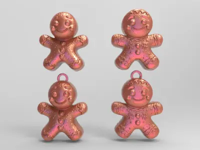 ginger bread boy decor 3D print model