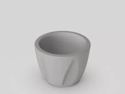 home decor cup plant 3D model