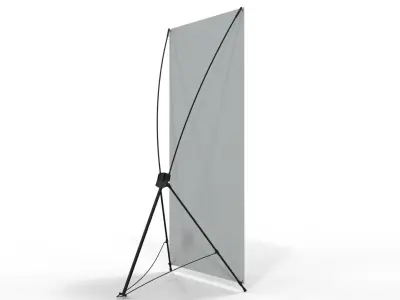 X-Banner PRO 80x180 3D model