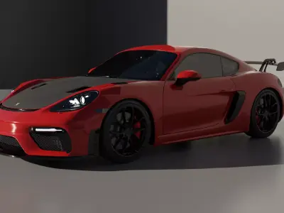 Car Rigged - Porsche 911 GT3 RS  3D model