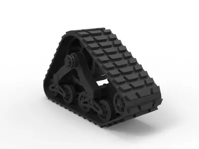 Mattracks Suspension track Scale 1 to 10 3D print model