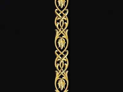 Central decor ornament for furniture 3D model 139