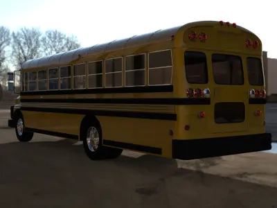 Rosmo MB School Bus 3D model