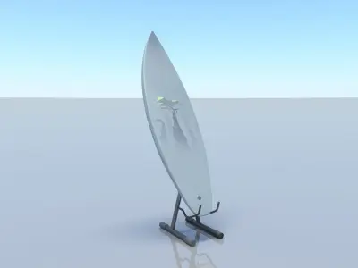 surfboard  V1 Low-poly 3D model