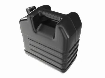 Plastic black fuel oil canister 3D model