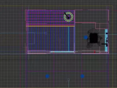 Modern Luxury Sauna and Wellness Shower Combo Low-poly 3D model