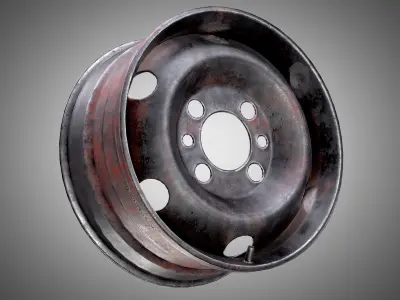 Car Rim AAA PBR Game Ready Asset Low-poly 3D model