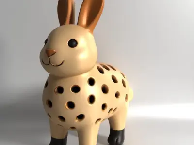 Rabbit Sprouter Seed Chia Radish Lentil Germinator toy 3D print model