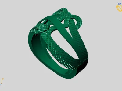 Women Plain Ring STL Models Womens Ring 3dmodels 3D print model 3D print model 53