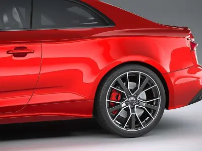 Audi S5 Coupe 2020 CoronaRender 3D model