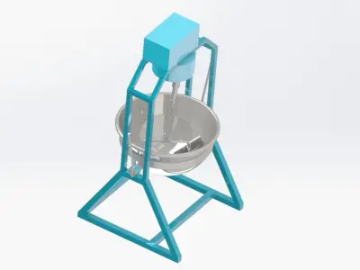 Planetary stir fry pan 3D print model