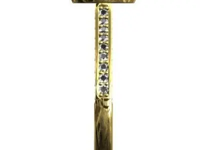 round set ring 3D print model