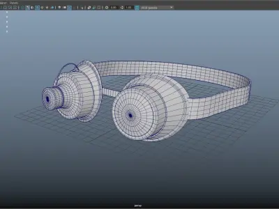 Steampunk Goggles Low-poly 3D model