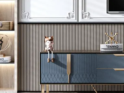 TV Luxury Modern Cabinet 3D model