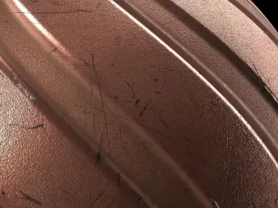 Metal Materials 40- Metal panels By Painting Pbr 4k Sbsar Texture