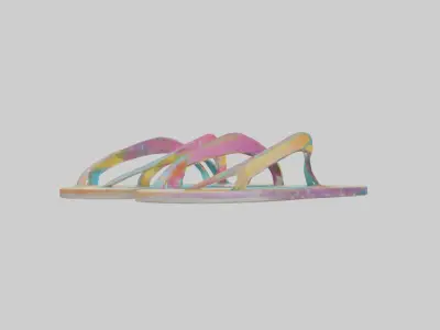 Flip Flop Wall Decor model Low-poly 3D model