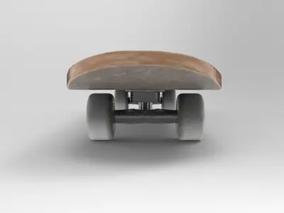 Blowin Skateboard Low-poly 3D model