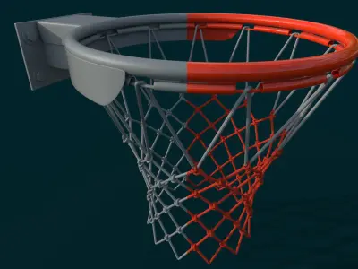Basketball rim 3D model