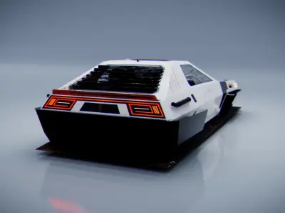 Flying car Free 3D model