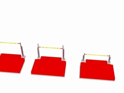  Laser Jump Platfom  Low-poly 3D model