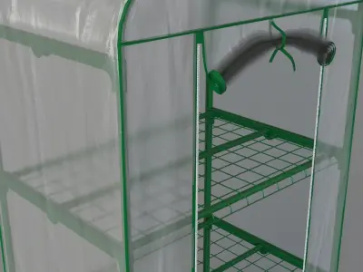 Gardman 4 Tier Mini Greenhouse 3D model