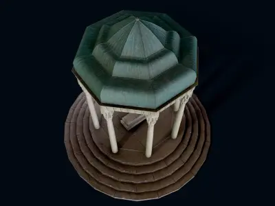 HafezTomb gazebo Free low-poly 3D model