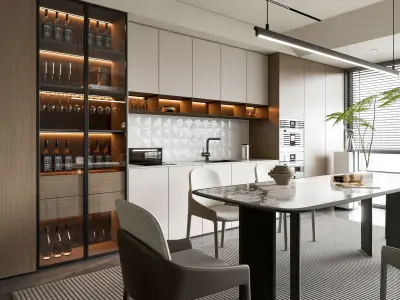 Kitchen Modern interior 102 3D model