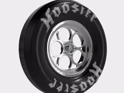 Drag Wheel COMBO Front Weld Magnum 2 15inch 5 stud 3D print model