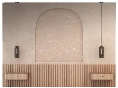 Headboard Wall Panel 3D model