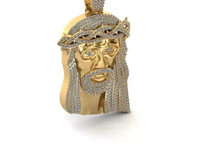 Jesus Pendant 3D print model