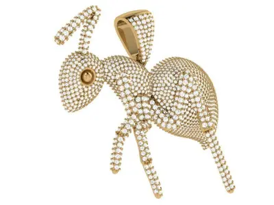 Diamond Ant Pendant 4576 3D print model