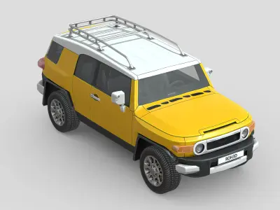 Toyota FJ Cruiser Low-poly 3D model