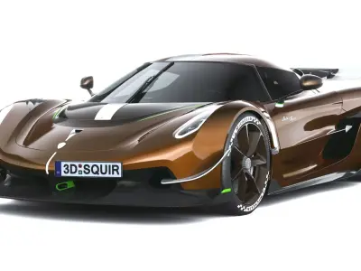 Koenigsegg Sadairs Spear 2026 LowPoly Low-poly 3D model
