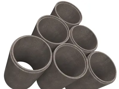 Concrete Pipe Low-poly 3D model