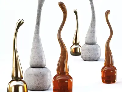 Decorative abstract sculpture 3D model