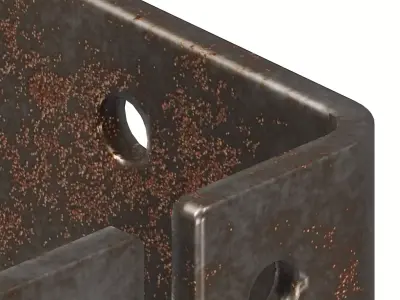 Rusty Joist Bracket 3D model