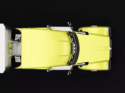 Kenworth 990 Truck Yellow 3D model