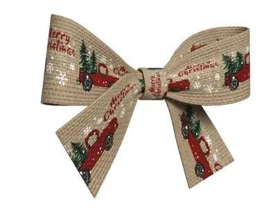Christmas Bow Ribbon 74 Low-poly 3D model