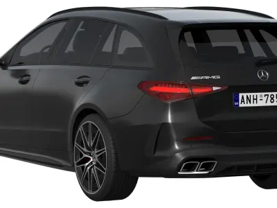 Mercedes-Benz C63 S AMG E Performance Estate 2023 3D model
