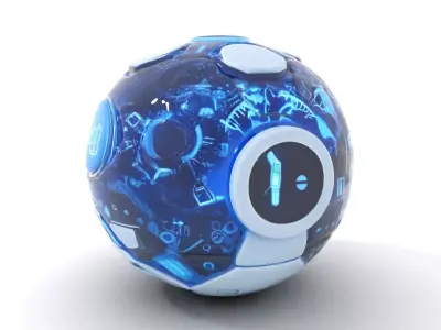 Holographic Interface Sphere Model Pack Low-poly 3D model