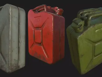 Jerry Can PBR Low-poly 3D model