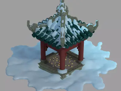 Game Kunlun Snow Mountain - Pavilion 03 3D model