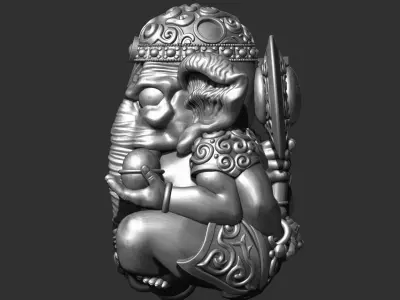 ganesha statue of god 3D print model